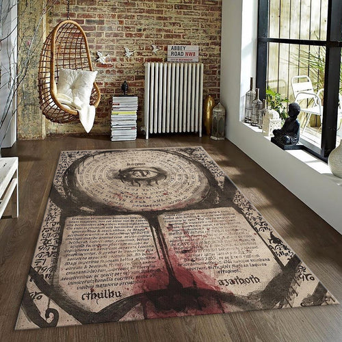 Goth Anatomy Rug, Dark Academia Area Rug