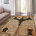 Goth Occult Rug, Dark Academia Area Rug