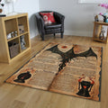 Goth Occult Rug, Dark Academia Area Rug