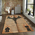 Goth Occult Rug, Dark Academia Area Rug