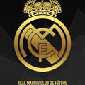 Real Madrid Crest Rug Luxury Man Cave Black & Gold Minimalist Mat
