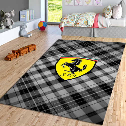 Ferrari F1 Rug Ferrari Rug Formula 1 Racing Carpet for Garage &