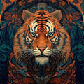 Majestic Tiger Art Nouveau Rug Boho Living Room Decor Non-Slip