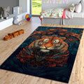 Majestic Tiger Art Nouveau Rug Boho Living Room Decor Non-Slip