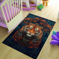 Majestic Tiger Art Nouveau Rug Boho Living Room Decor Non-Slip