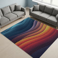 Colorful Pixel Art Mosaic Rug Gaming Room Office Decor Non-Slip