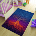 Psychedelic Tree of Life Rug Boho Living Room Decor Non-Slip