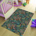 Vibrant Paisley Pattern Rug Boho Living Room Decor Non-Slip