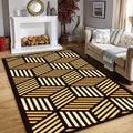 Isometric 3D Cube Pattern Rug Modern Living Room Decor Non-Slip