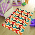 Retro Chevron Geometric Rug Boho Living Room Decor Non-Slip
