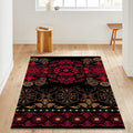 Ornate Mandala Medallion Rug Luxury Living Room Decor Non-Slip