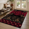 Ornate Mandala Medallion Rug Luxury Living Room Decor Non-Slip