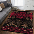 Ornate Mandala Medallion Rug Luxury Living Room Decor Non-Slip