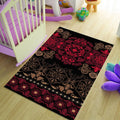 Ornate Mandala Medallion Rug Luxury Living Room Decor Non-Slip