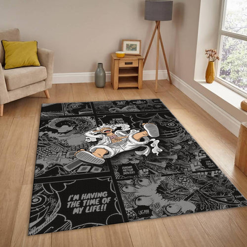 Luffy Gear 5 Rug, One Piece Manga Panel Art