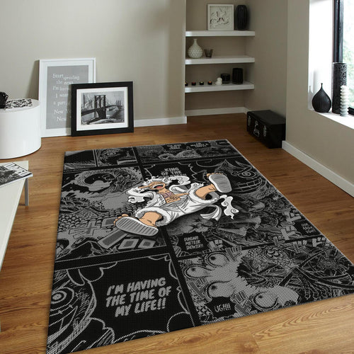 Luffy Gear 5 Rug, One Piece Manga Panel Art