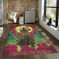 Roronoa Zoro Rug, One Piece Gold Silhouette Art