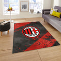 AC Milan Rug, Rossoneri Fan Decor Football Club Logo San Siro