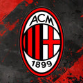 AC Milan Rug, Rossoneri Fan Decor Football Club Logo San Siro