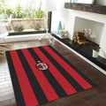 AC Milan Rug, Classic Rossoneri Stripes