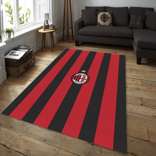 AC Milan Rug, Classic Rossoneri Stripes