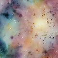 Watercolor Galaxy Rug, Abstract Space Art