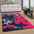 Venom Rug, Vibrant Marvel Fan Art Spider-Man Villain Decor Gift