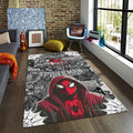 Marvel Comics Rug, Hooded Spider-Man Art