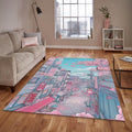 Kawaii Anime Rug, Pastel Pink Decor