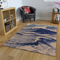 Japanese Wave Rug, Ukiyo-e Woodblock Art