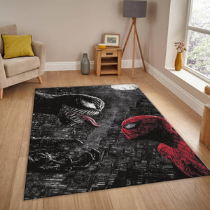 Venom vs Spider-Man Rug, Marvel Comic Art
