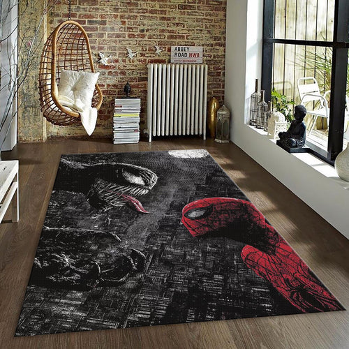 Venom vs Spider-Man Rug, Marvel Comic Art