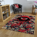 Spider-Man Rug, Comic Book Collage Marvel Superhero Decor Classic