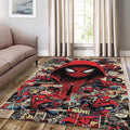Spider-Man Rug, Comic Book Collage Marvel Superhero Decor Classic