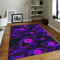 Psychedelic Eye Rug, Trippy Glitch Art