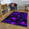 Psychedelic Eye Rug, Trippy Glitch Art