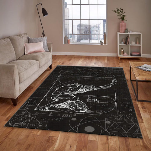 Dark Academia Rug, Atlas Mythology Art