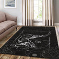Dark Academia Rug, Atlas Mythology Art