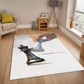 Modern Chess Rug, Low Poly Art Style