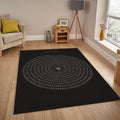 Pi Symbol Rug, Math Infinity Art Golden Spiral Numbers Science