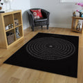 Pi Symbol Rug, Math Infinity Art Golden Spiral Numbers Science