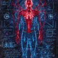 Spider Man Rug, Marvel Schematic Art