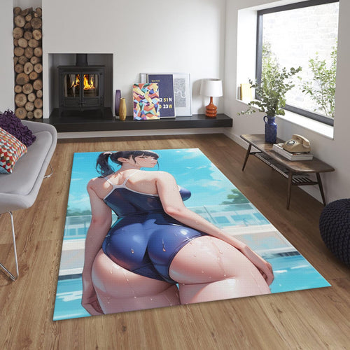 Ecchi Anime Art Mat, Sexy Pool Girl