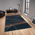 Basketball Court Rug, Sports Fan Decor