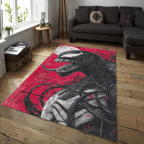 Venom Rug, Marvel Comics Art Villain Decor Spider-Man Fan Gift