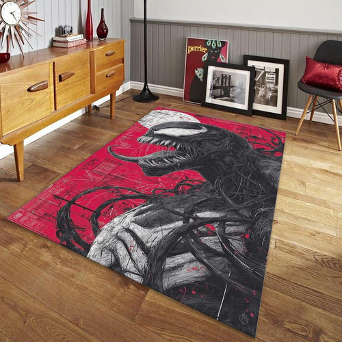 Venom Rug, Marvel Comics Art Villain Decor Spider-Man Fan Gift