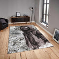 Black and White Spider-Man Rug, Gritty Comic Art