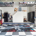 Rug, Spider-Verse Leap of Faith Cyberpunk City Art Gamer Room