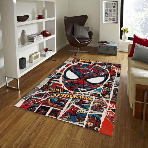 Retro Spider-Man Rug, Marvel Comic Book Art
