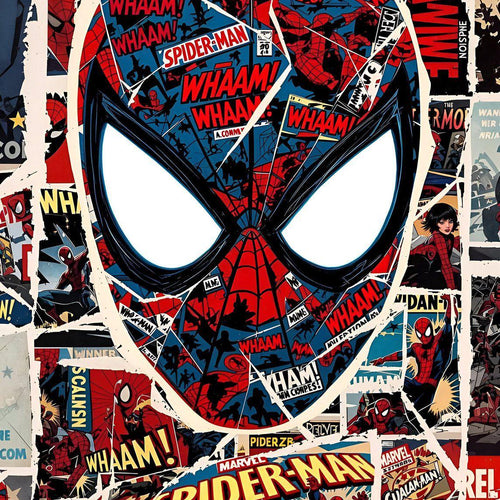 Retro Spider-Man Rug, Marvel Comic Book Art